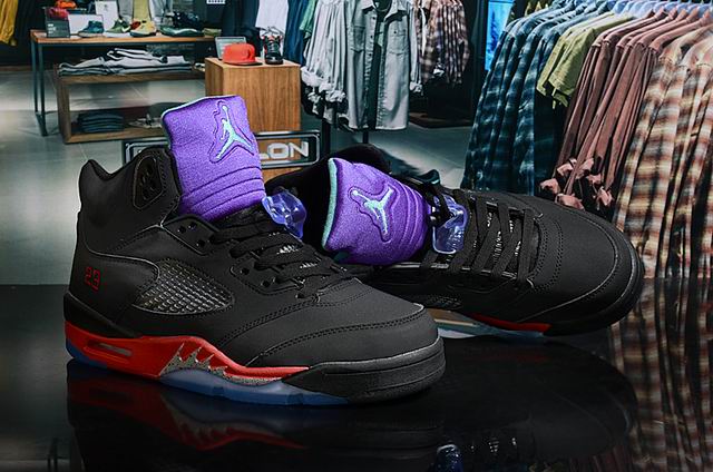 Air Jordan 5 “Top 3” Men's Basketball Shoes Black Red